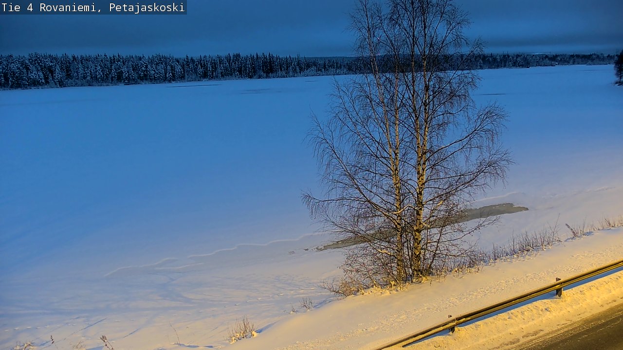Weather Camera Image Road 4 Rovaniemi, Petäjäskoski, Rovaniemi, Lappi