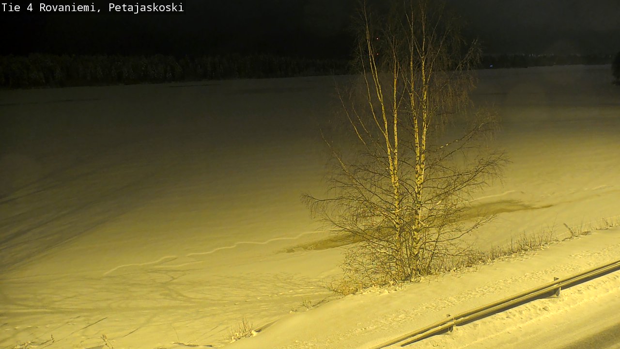 Weather Camera Image Road 4 Rovaniemi, Petäjäskoski, Rovaniemi, Lappi