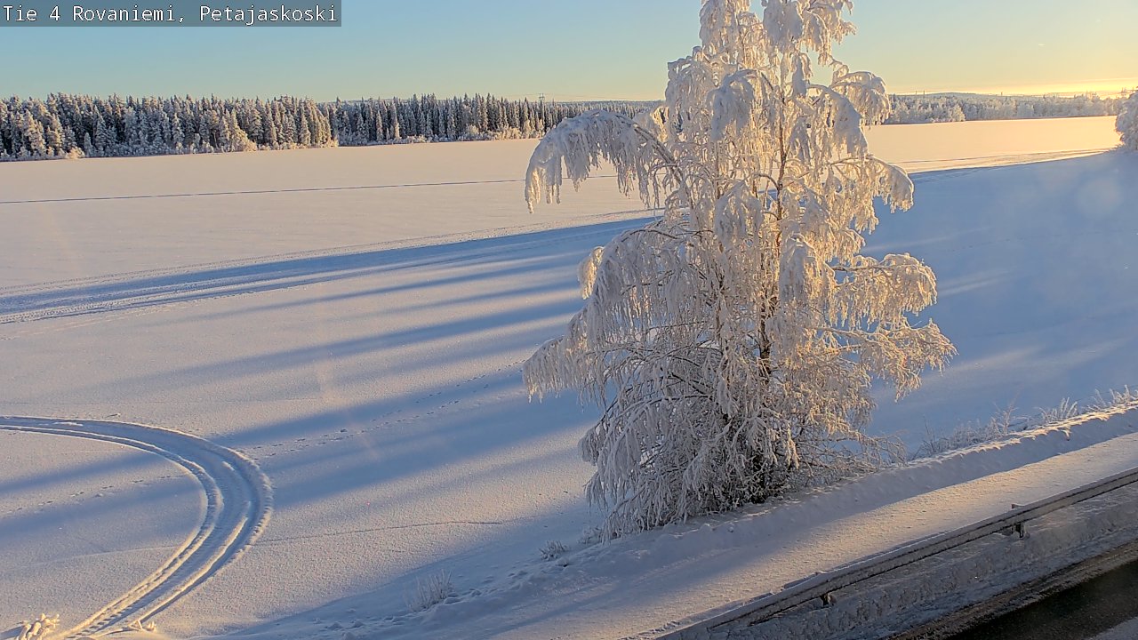 Weather Camera Image Road 4 Rovaniemi, Petäjäskoski, Rovaniemi, Lappi