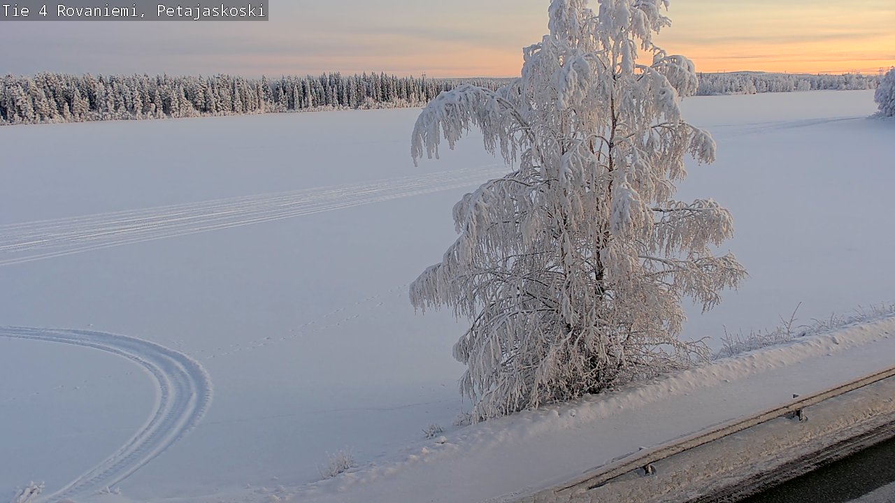 Weather Camera Image Road 4 Rovaniemi, Petäjäskoski, Rovaniemi, Lappi