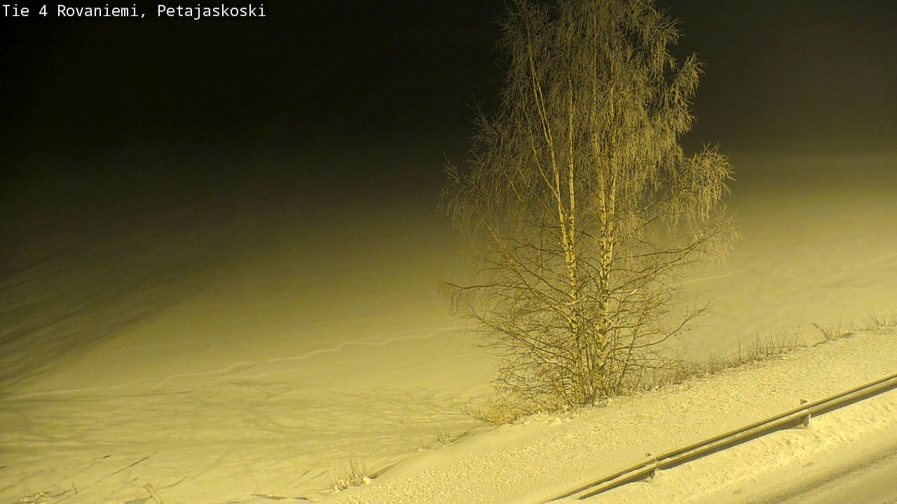 Weather Camera Image Road 4 Rovaniemi, Petäjäskoski, Rovaniemi, Lappi