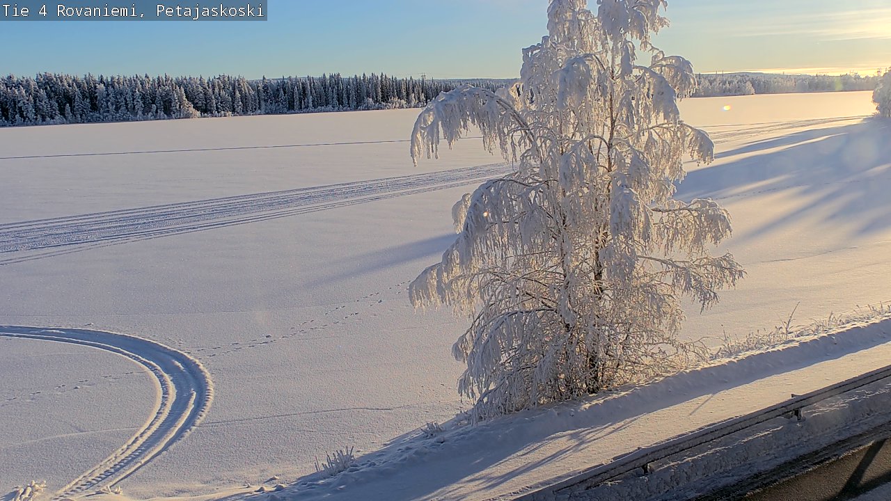Weather Camera Image Road 4 Rovaniemi, Petäjäskoski, Rovaniemi, Lappi