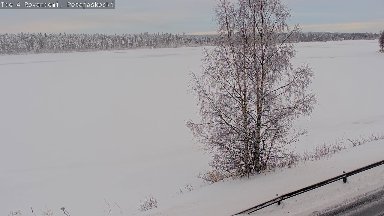 Weather Camera Image Väg 4 Rovaniemi, Petäjäskoski, Rovaniemi, Lappi