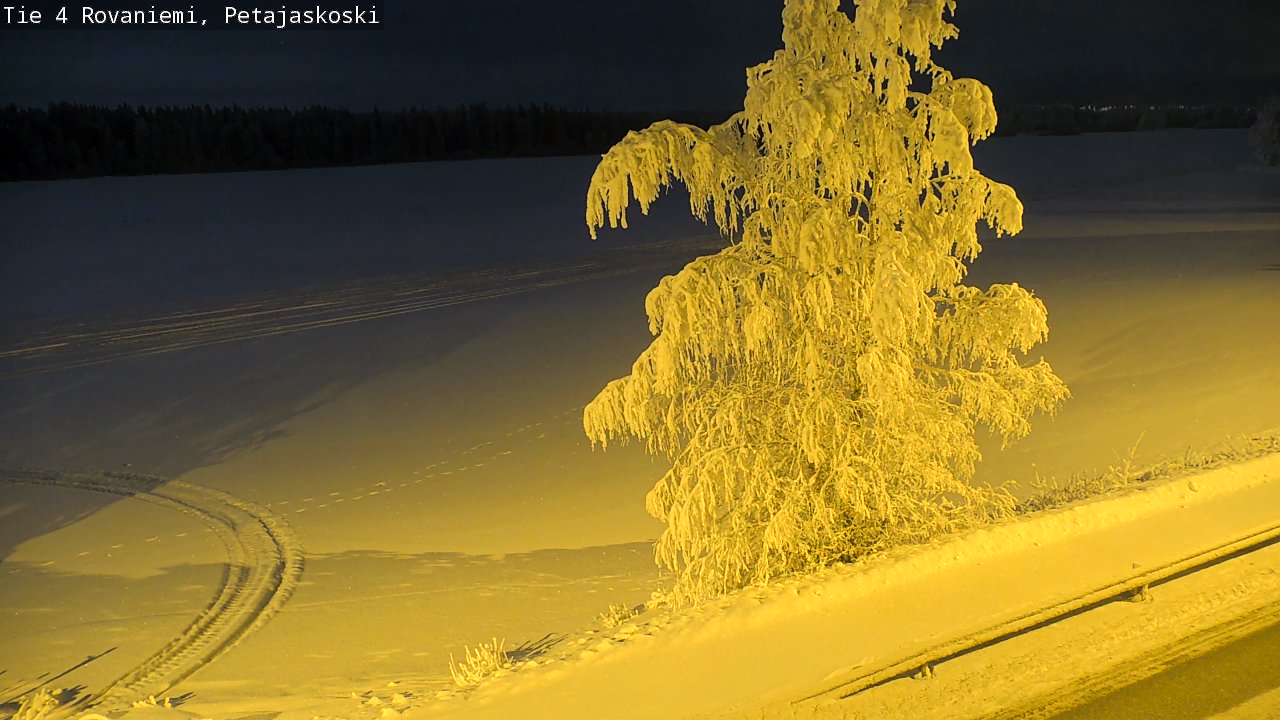 Weather Camera Image Road 4 Rovaniemi, Petäjäskoski, Rovaniemi, Lappi