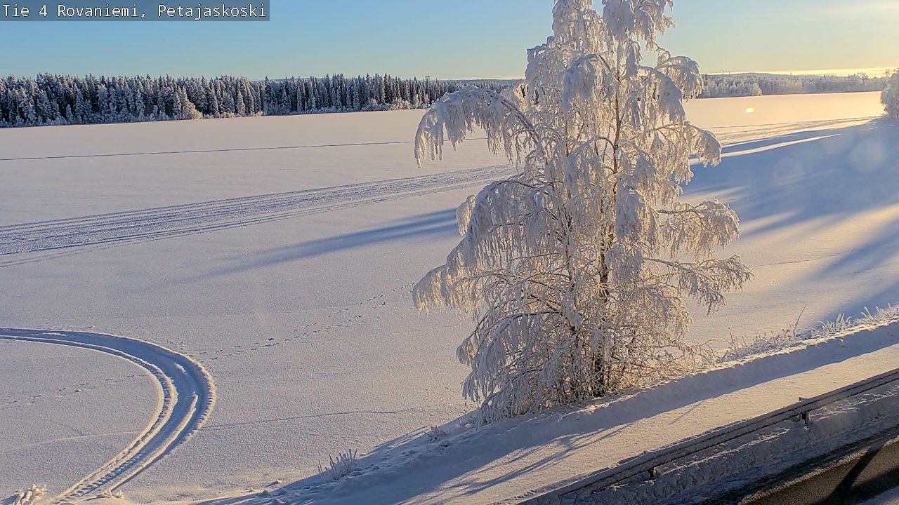 Weather Camera Image Road 4 Rovaniemi, Petäjäskoski, Rovaniemi, Lappi