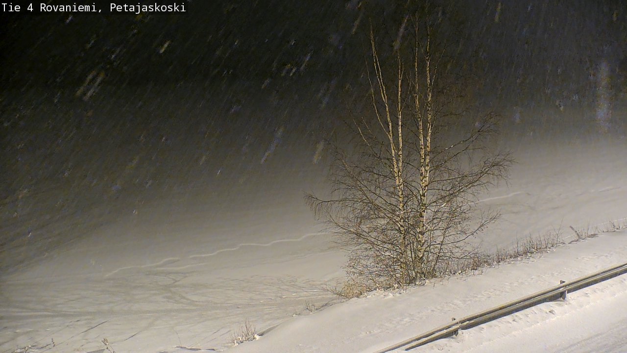 Weather Camera Image Road 4 Rovaniemi, Petäjäskoski, Rovaniemi, Lappi
