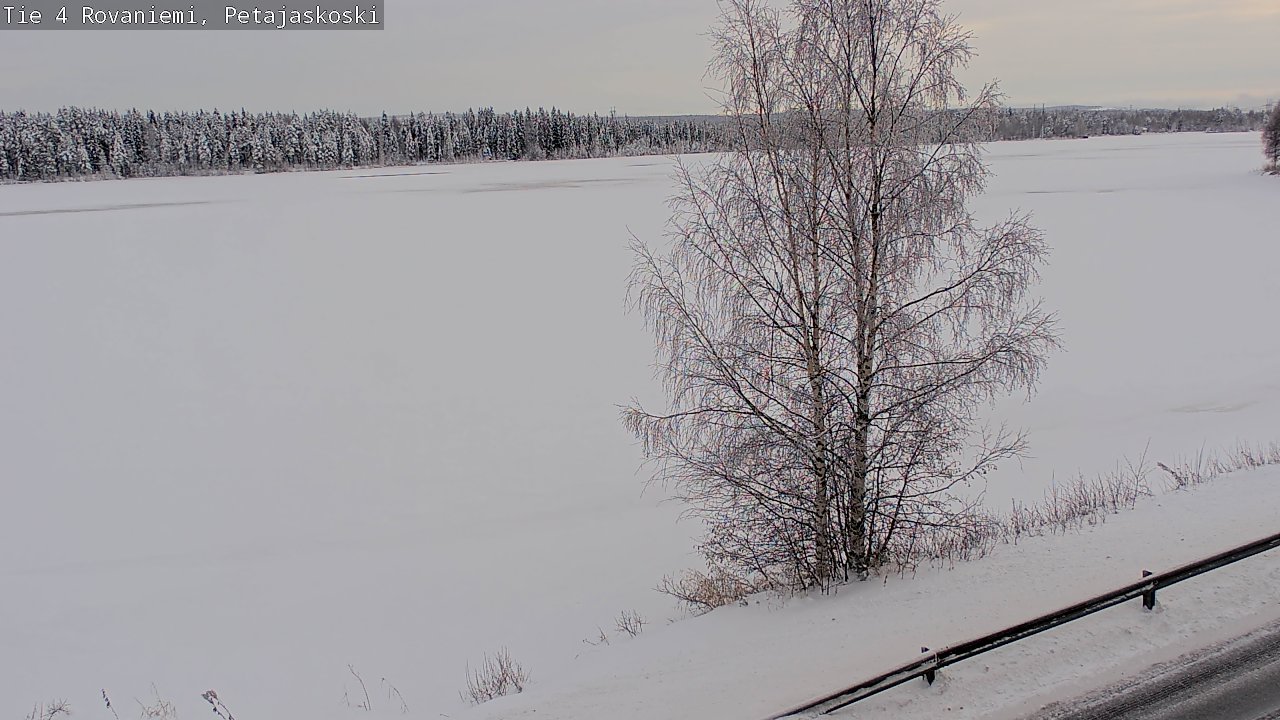 Weather Camera Image Väg 4 Rovaniemi, Petäjäskoski, Rovaniemi, Lappi
