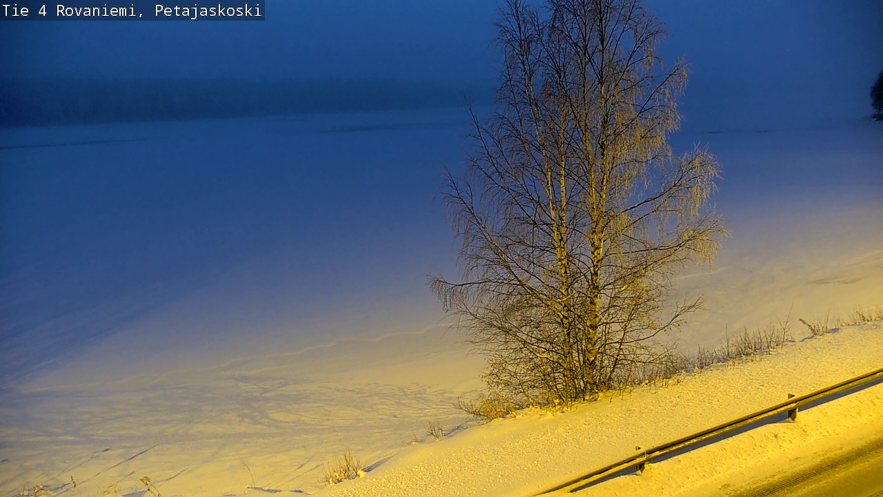 Weather Camera Image Road 4 Rovaniemi, Petäjäskoski, Rovaniemi, Lappi