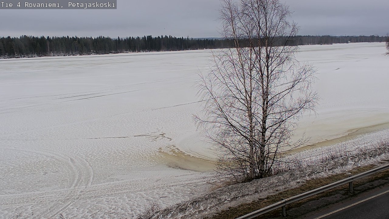 Weather Camera Image Väg 4 Rovaniemi, Petäjäskoski, Rovaniemi, Lappi