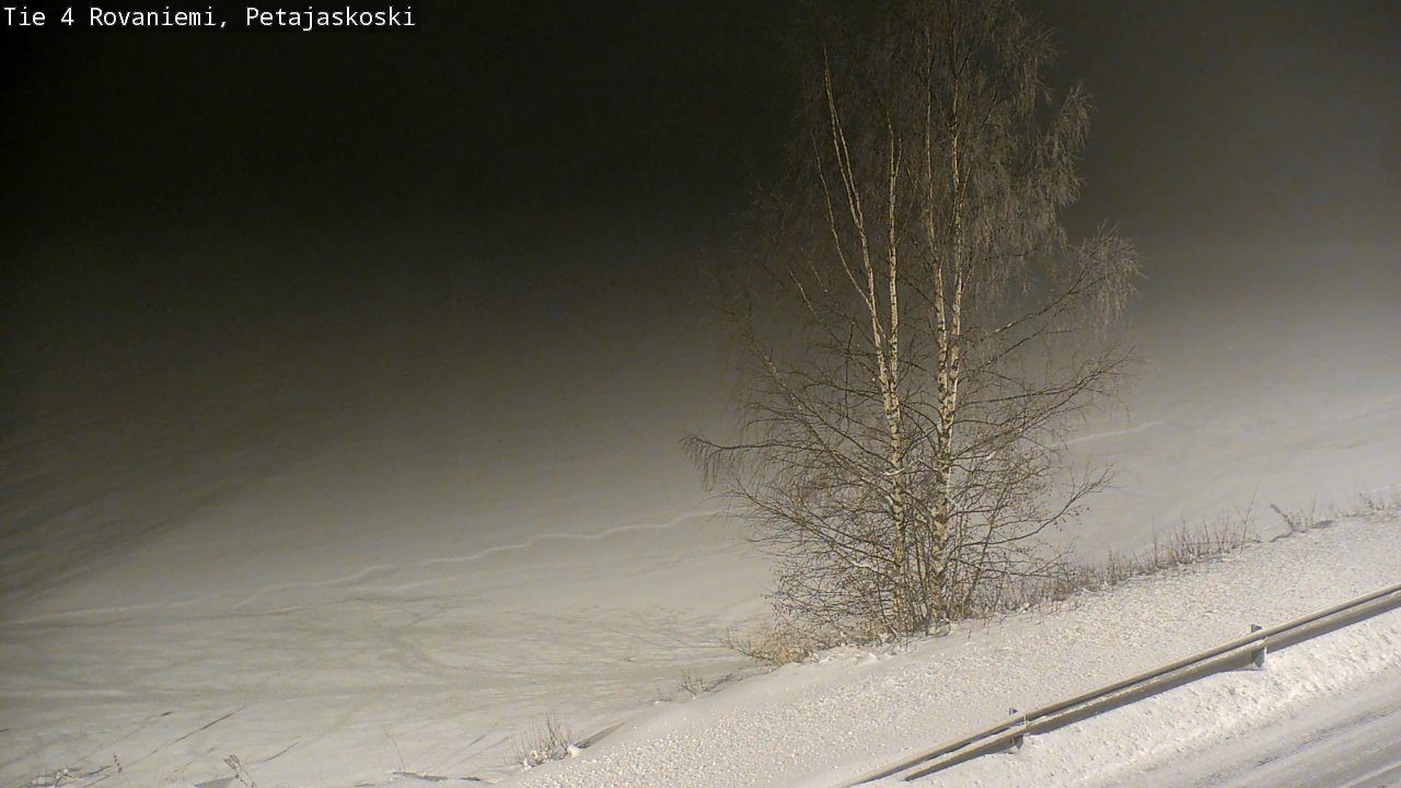 Weather Camera Image Road 4 Rovaniemi, Petäjäskoski, Rovaniemi, Lappi