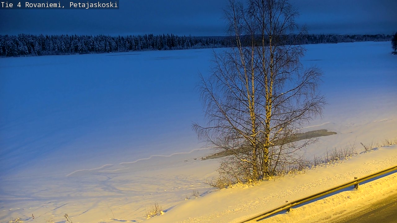 Weather Camera Image Road 4 Rovaniemi, Petäjäskoski, Rovaniemi, Lappi
