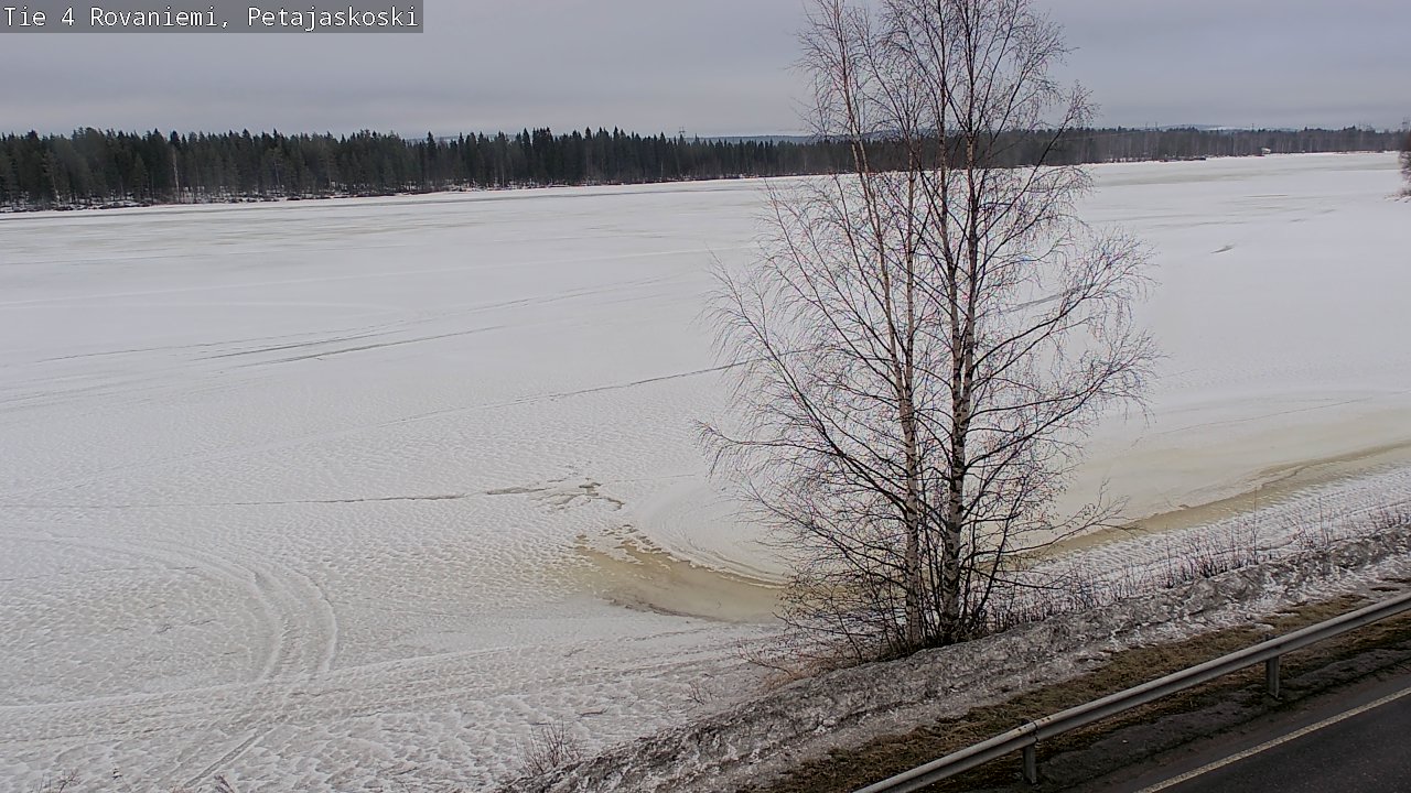 Weather Camera Image Väg 4 Rovaniemi, Petäjäskoski, Rovaniemi, Lappi