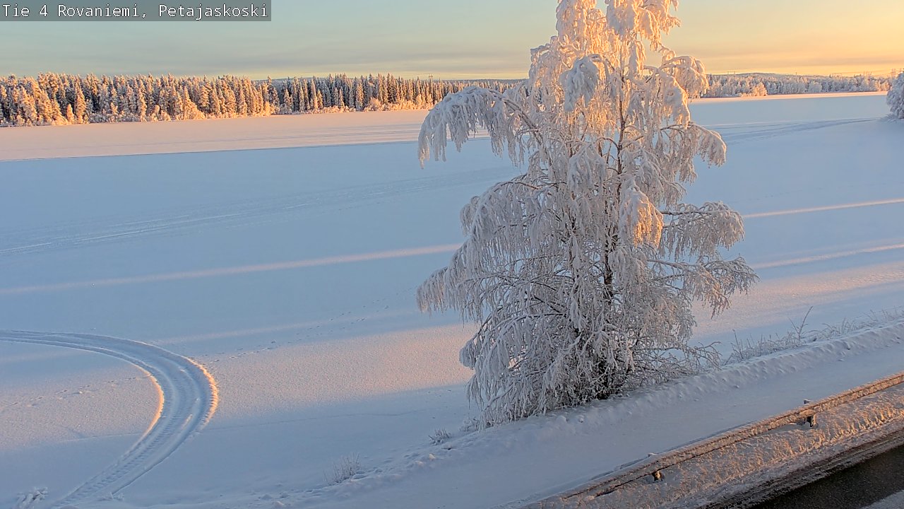 Weather Camera Image Road 4 Rovaniemi, Petäjäskoski, Rovaniemi, Lappi
