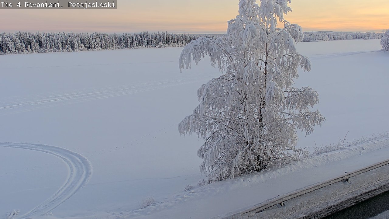 Weather Camera Image Road 4 Rovaniemi, Petäjäskoski, Rovaniemi, Lappi