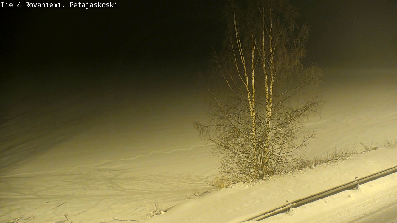 Weather Camera Image Road 4 Rovaniemi, Petäjäskoski, Rovaniemi, Lappi