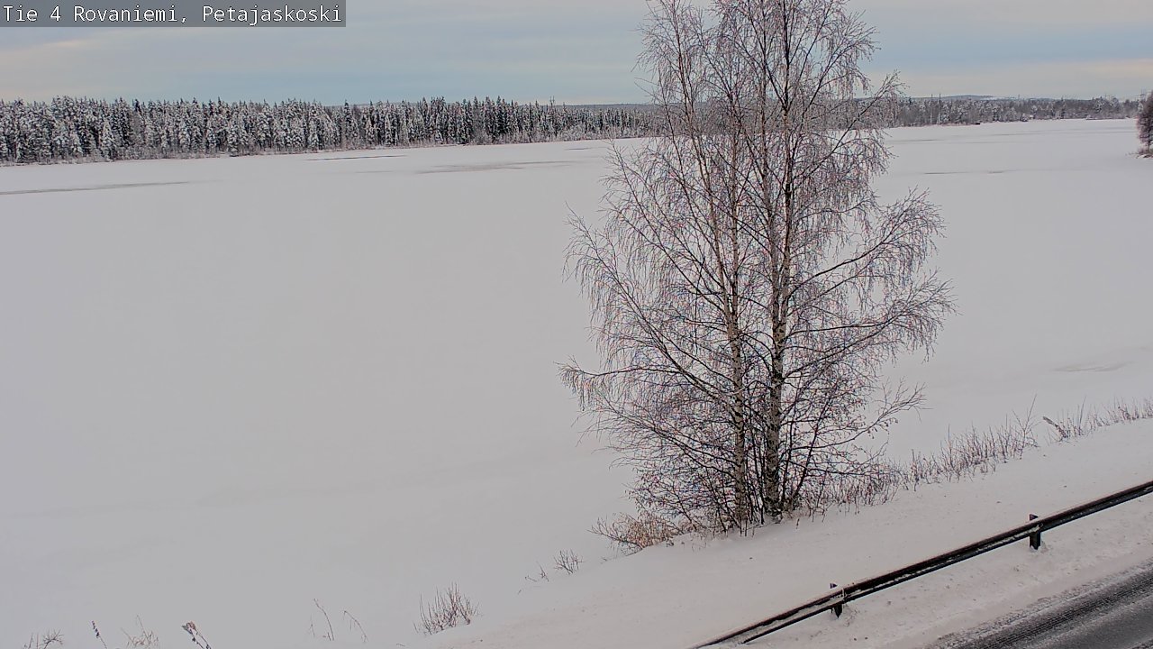 Weather Camera Image Väg 4 Rovaniemi, Petäjäskoski, Rovaniemi, Lappi