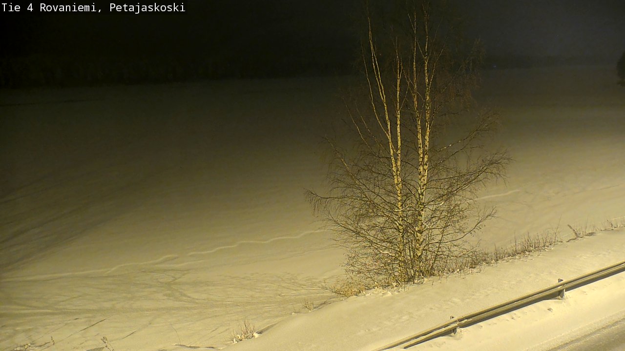 Weather Camera Image Road 4 Rovaniemi, Petäjäskoski, Rovaniemi, Lappi