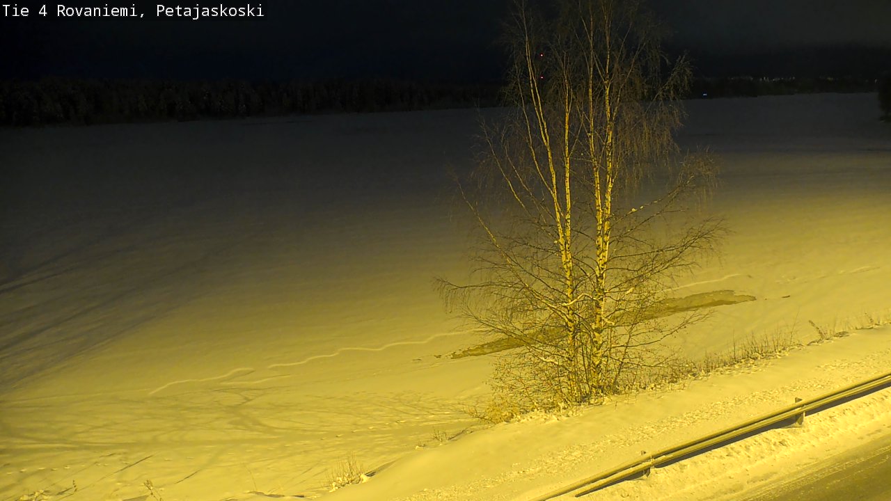 Weather Camera Image Road 4 Rovaniemi, Petäjäskoski, Rovaniemi, Lappi