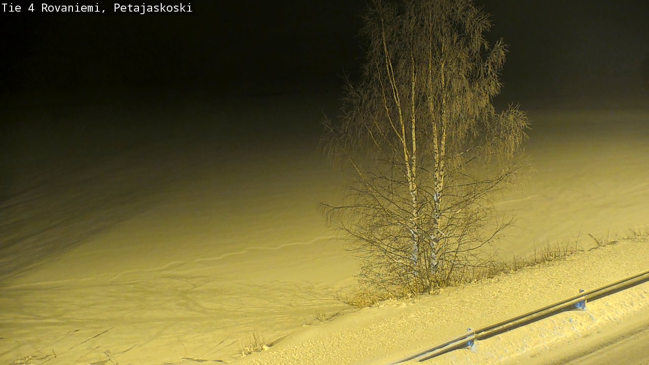 Weather Camera Image Road 4 Rovaniemi, Petäjäskoski, Rovaniemi, Lappi