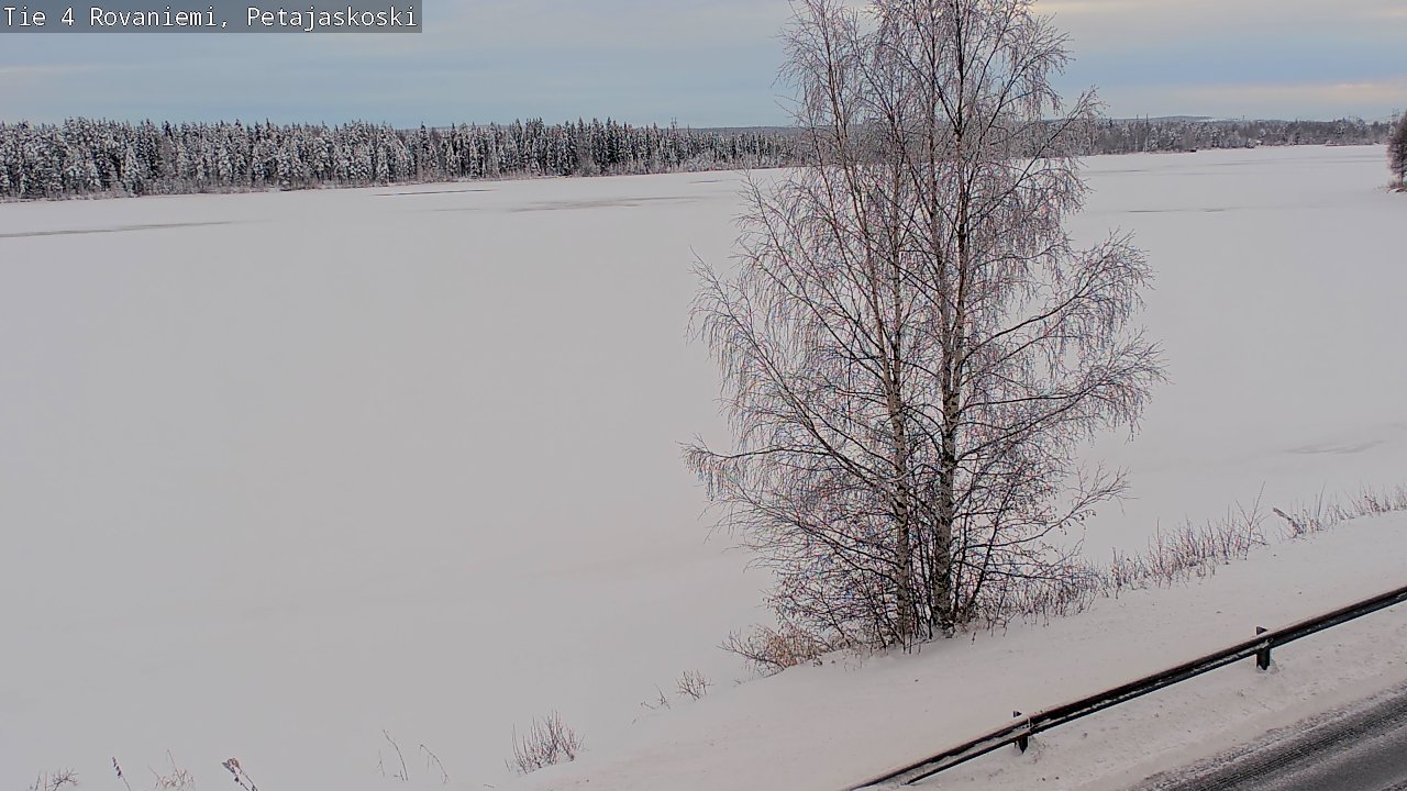 Weather Camera Image Väg 4 Rovaniemi, Petäjäskoski, Rovaniemi, Lappi