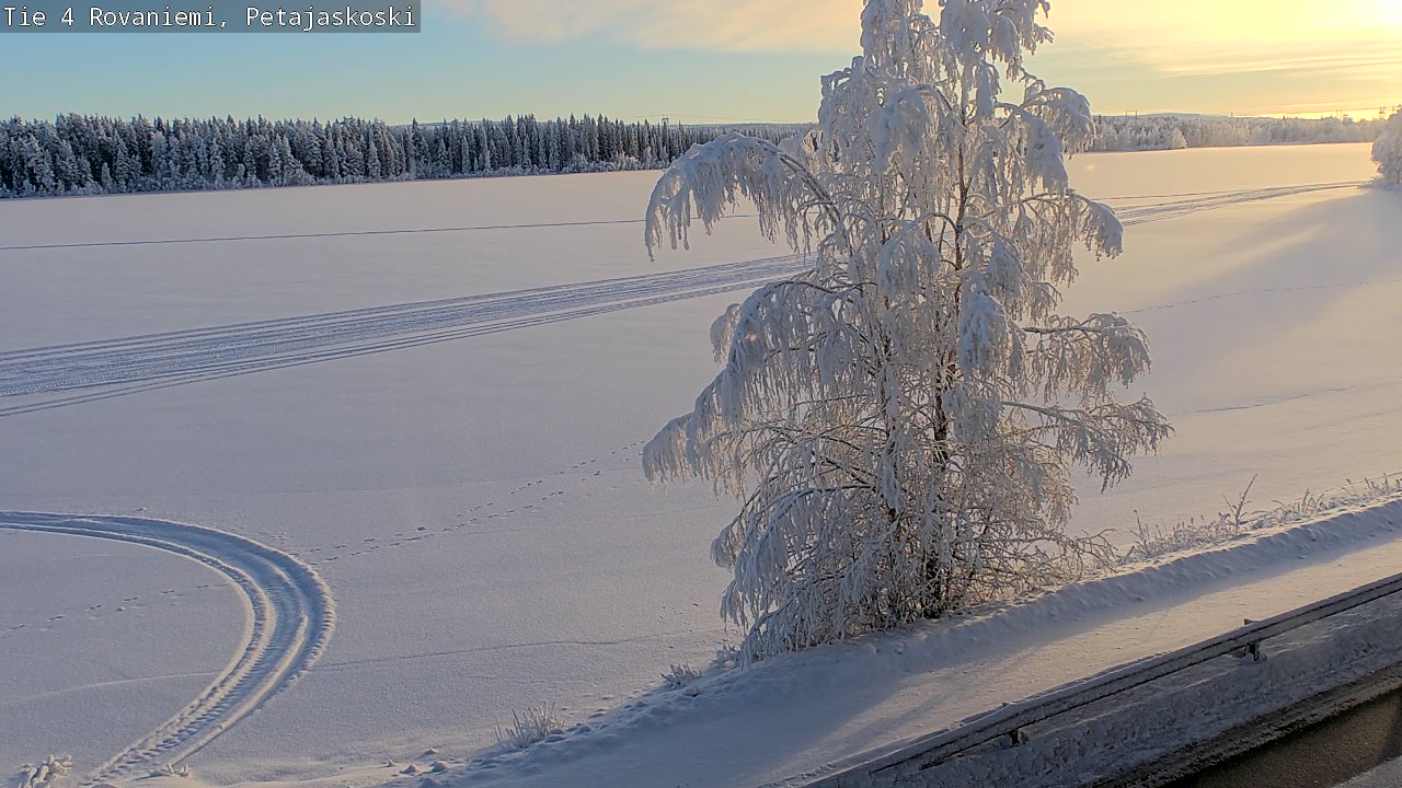 Weather Camera Image Road 4 Rovaniemi, Petäjäskoski, Rovaniemi, Lappi