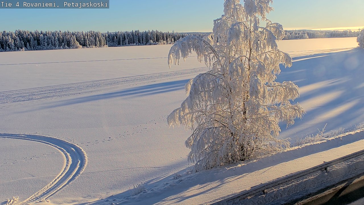 Weather Camera Image Road 4 Rovaniemi, Petäjäskoski, Rovaniemi, Lappi