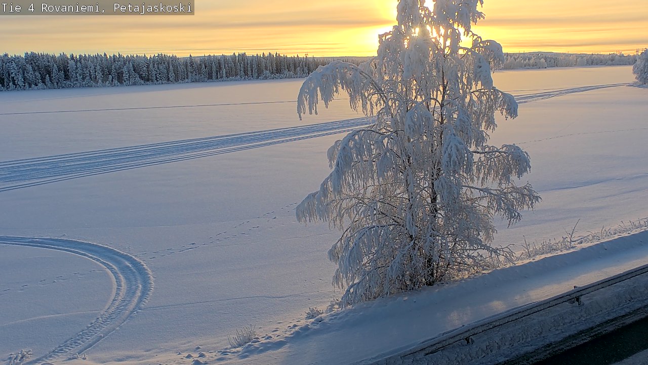 Weather Camera Image Road 4 Rovaniemi, Petäjäskoski, Rovaniemi, Lappi