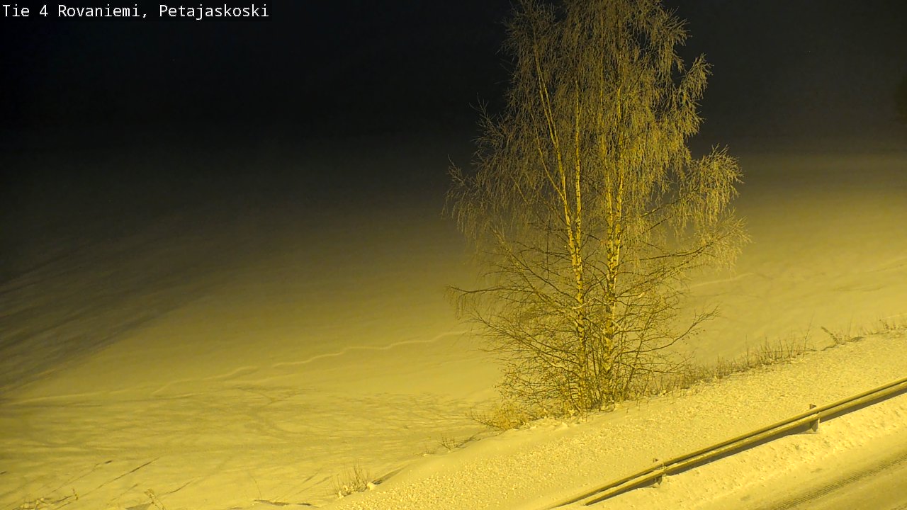 Weather Camera Image Road 4 Rovaniemi, Petäjäskoski, Rovaniemi, Lappi