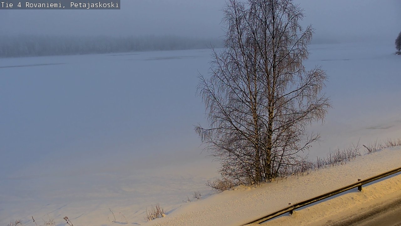 Weather Camera Image Väg 4 Rovaniemi, Petäjäskoski, Rovaniemi, Lappi