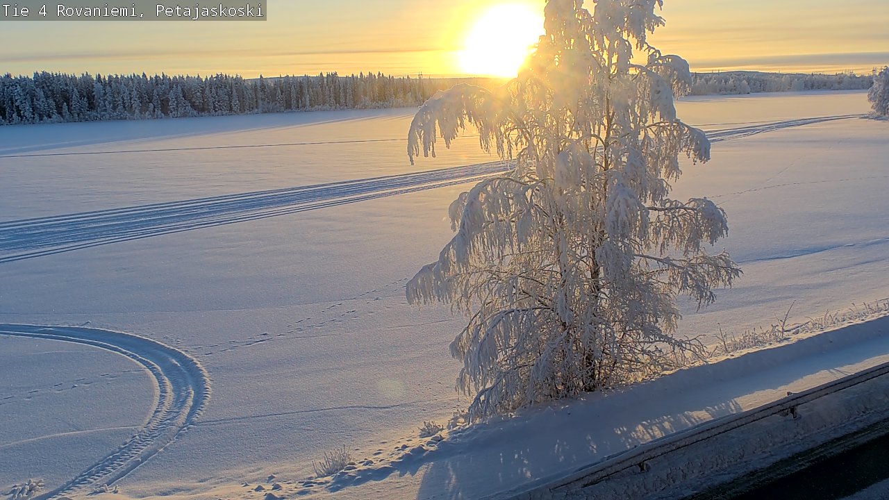Weather Camera Image Road 4 Rovaniemi, Petäjäskoski, Rovaniemi, Lappi