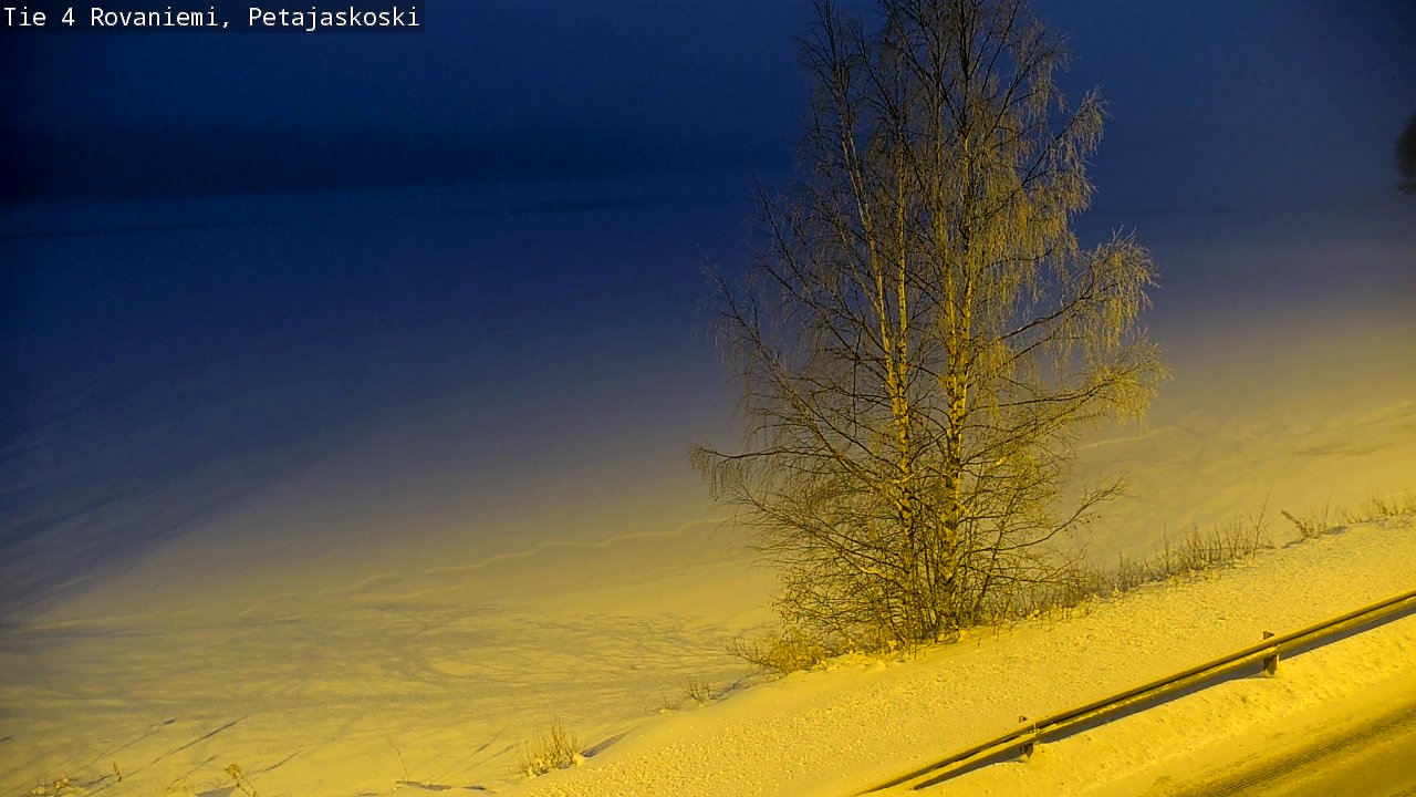 Weather Camera Image Road 4 Rovaniemi, Petäjäskoski, Rovaniemi, Lappi