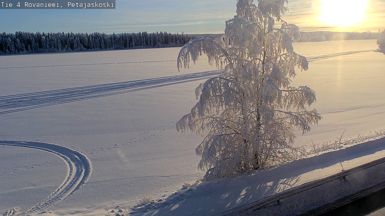 Weather Camera Image Road 4 Rovaniemi, Petäjäskoski, Rovaniemi, Lappi