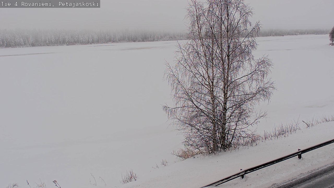Weather Camera Image Väg 4 Rovaniemi, Petäjäskoski, Rovaniemi, Lappi