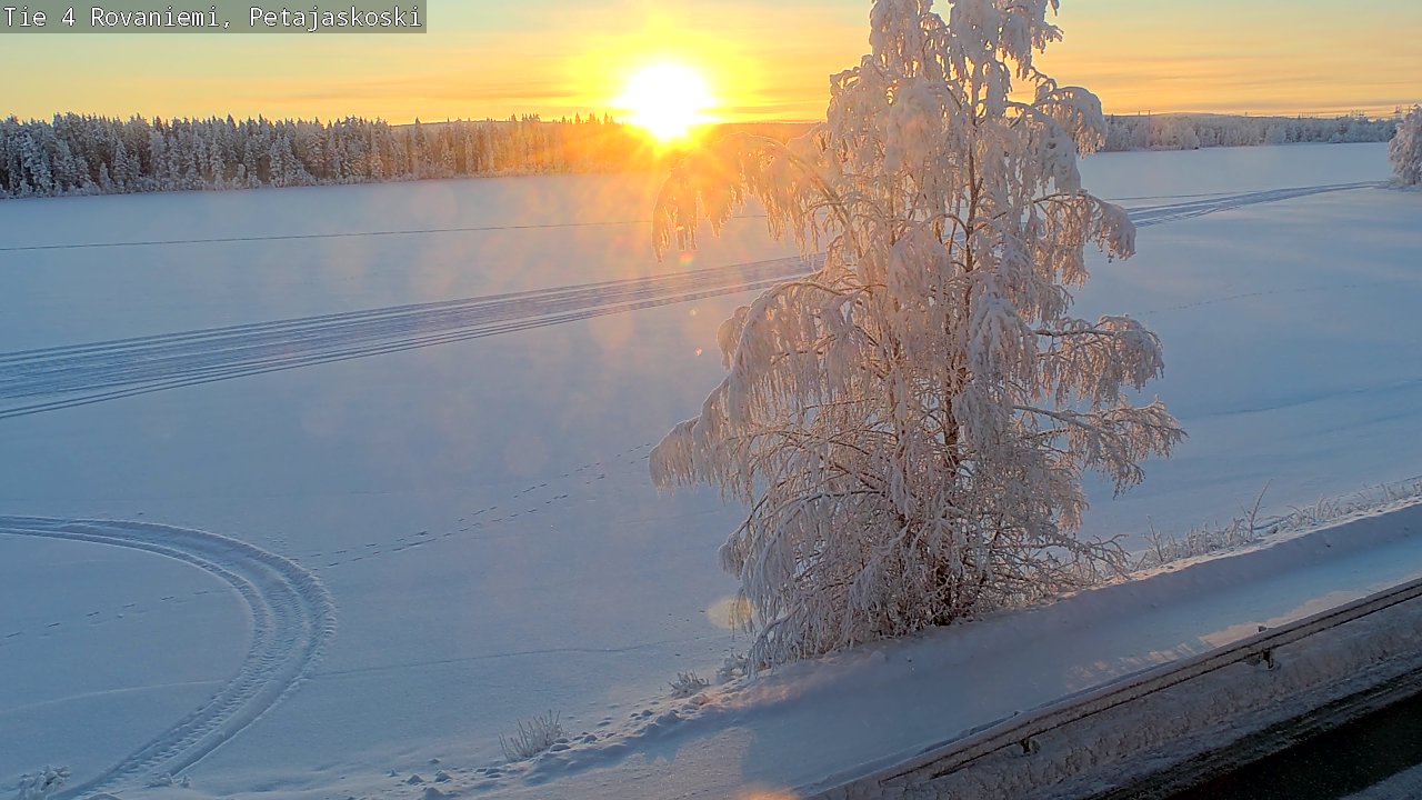 Weather Camera Image Road 4 Rovaniemi, Petäjäskoski, Rovaniemi, Lappi