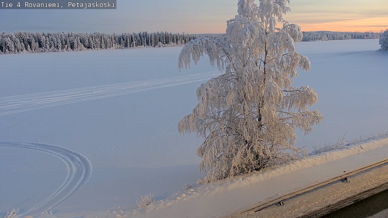 Weather Camera Image Road 4 Rovaniemi, Petäjäskoski, Rovaniemi, Lappi