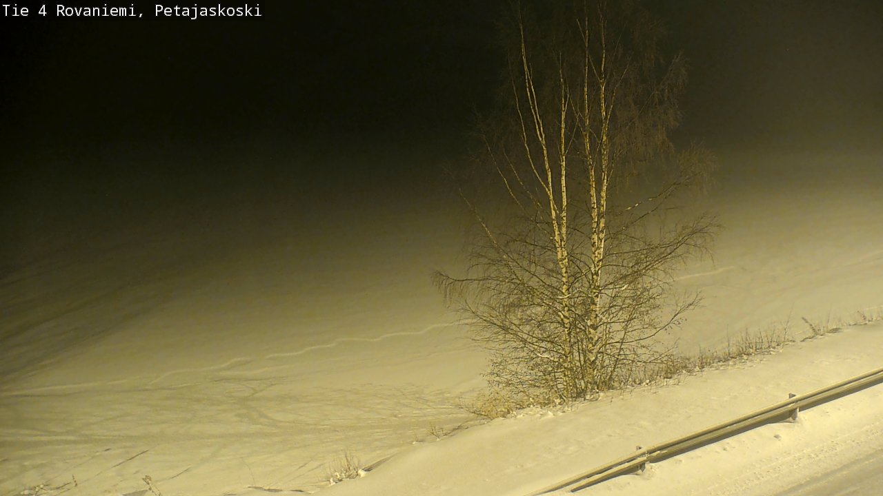 Weather Camera Image Road 4 Rovaniemi, Petäjäskoski, Rovaniemi, Lappi