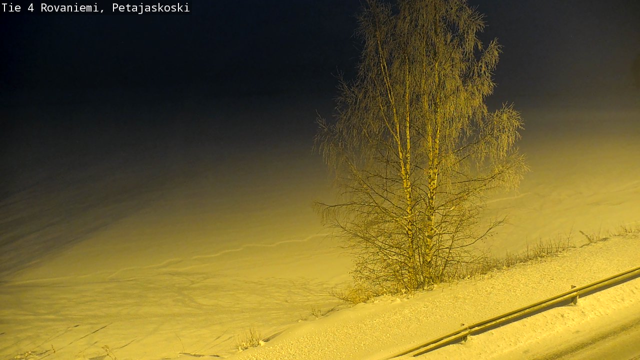Weather Camera Image Road 4 Rovaniemi, Petäjäskoski, Rovaniemi, Lappi
