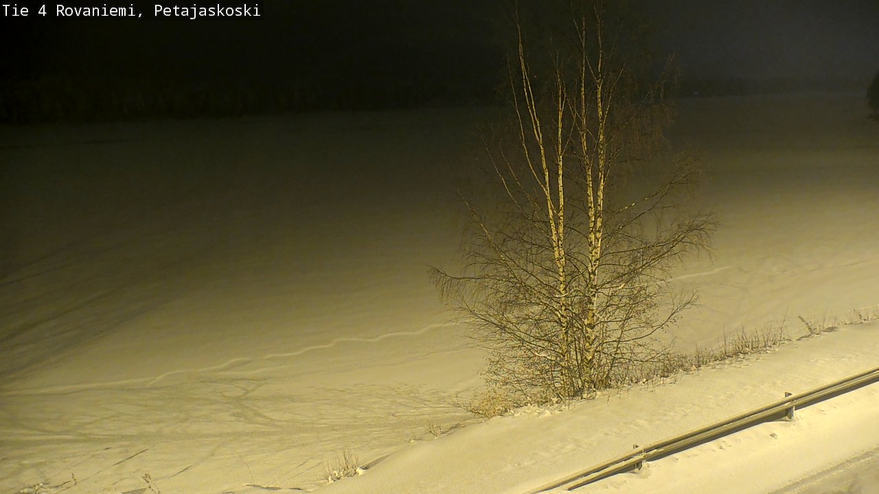 Weather Camera Image Road 4 Rovaniemi, Petäjäskoski, Rovaniemi, Lappi