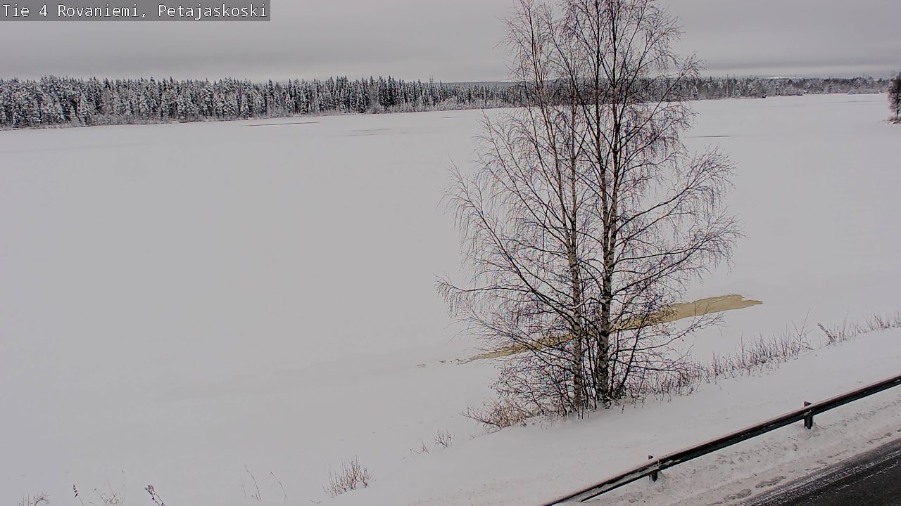 Weather Camera Image Road 4 Rovaniemi, Petäjäskoski, Rovaniemi, Lappi