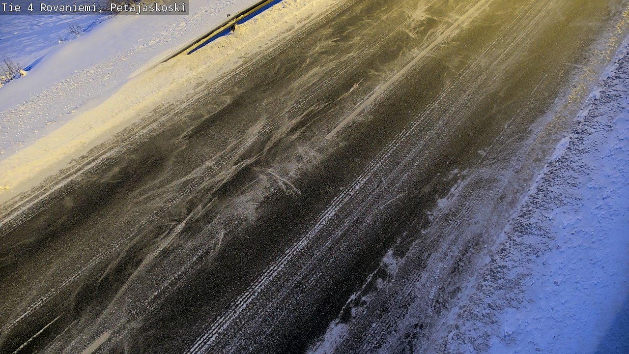 Weather Camera Image Väg 4 Rovaniemi, Petäjäskoski, Rovaniemi, Lappi