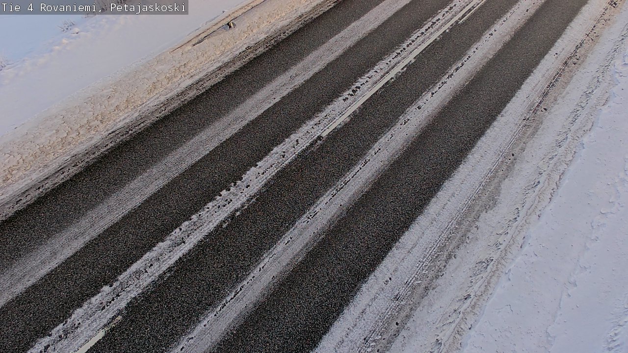 Weather Camera Image Road 4 Rovaniemi, Petäjäskoski, Rovaniemi, Lappi