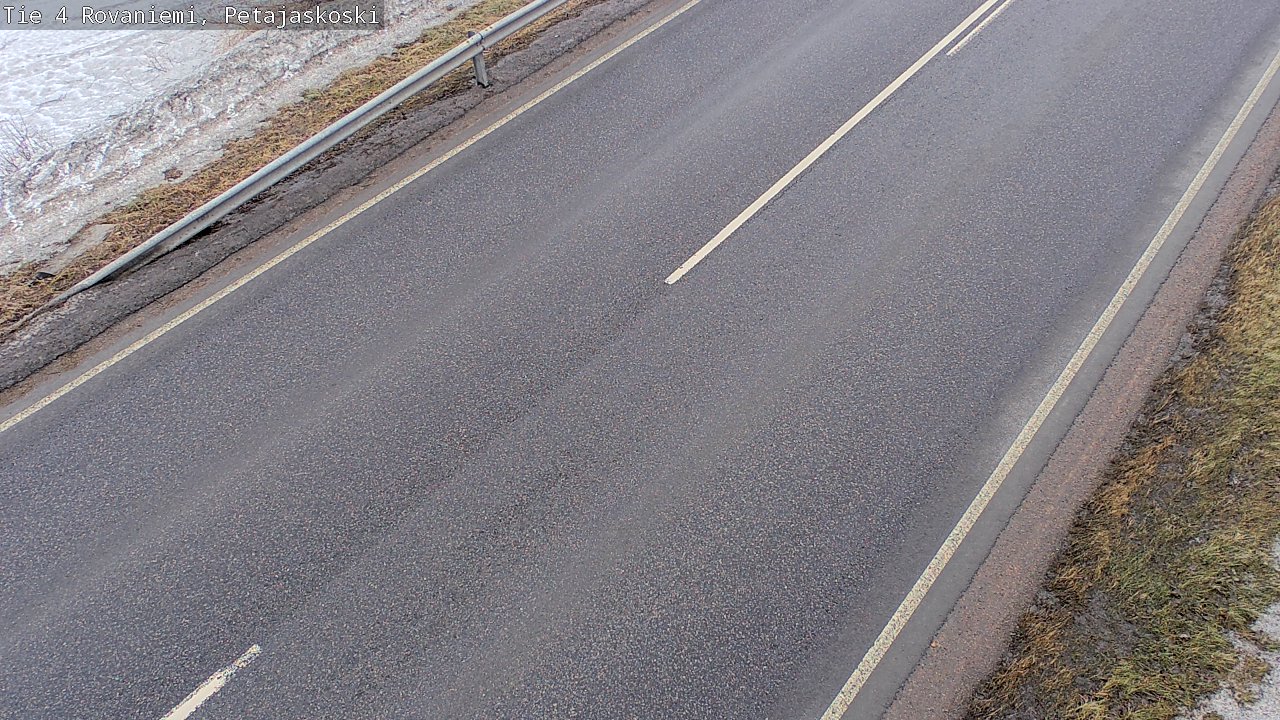 Weather Camera Image Väg 4 Rovaniemi, Petäjäskoski, Rovaniemi, Lappi
