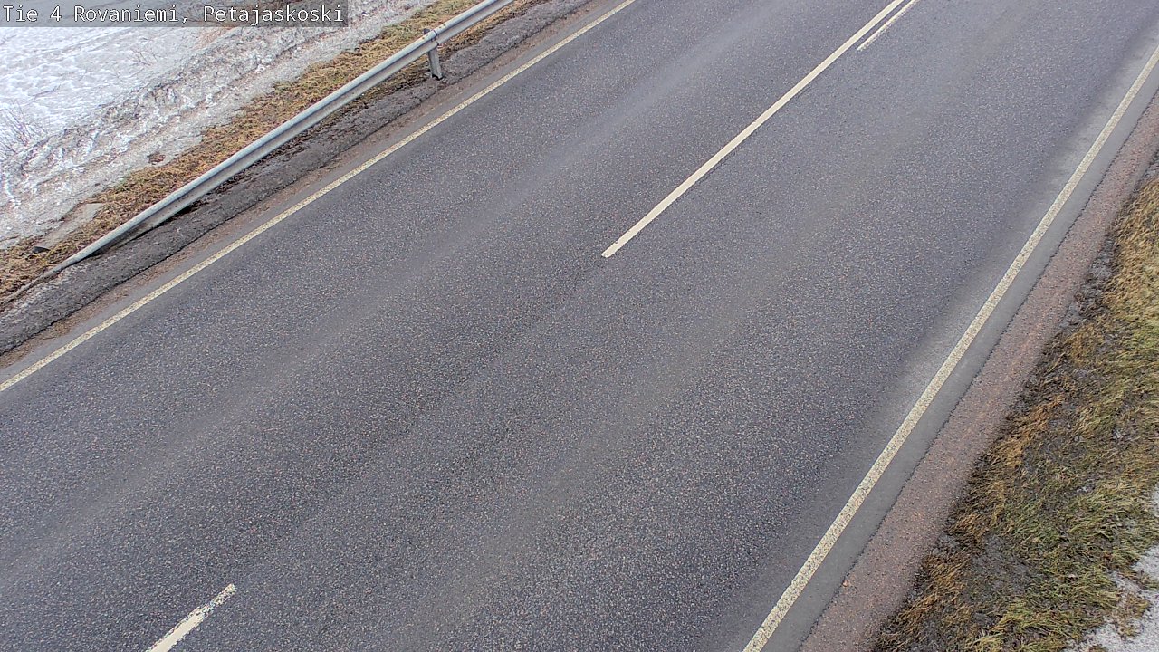 Weather Camera Image Väg 4 Rovaniemi, Petäjäskoski, Rovaniemi, Lappi