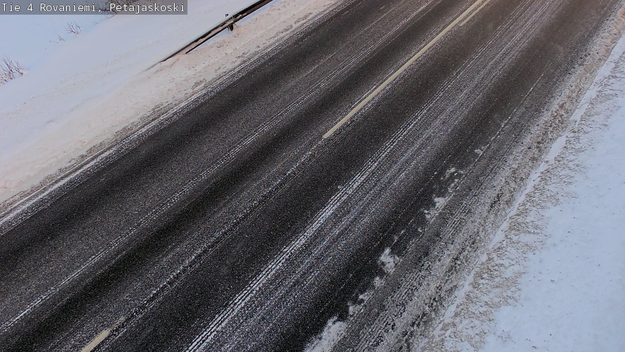 Weather Camera Image Väg 4 Rovaniemi, Petäjäskoski, Rovaniemi, Lappi