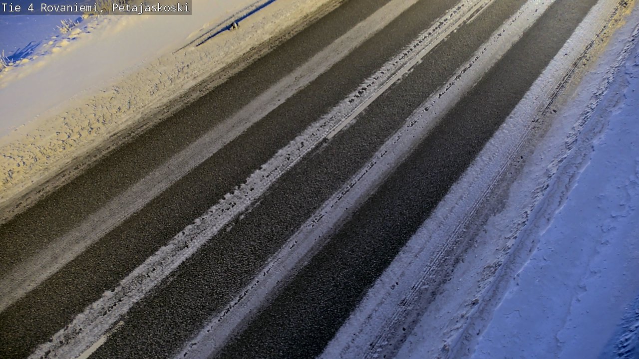 Weather Camera Image Road 4 Rovaniemi, Petäjäskoski, Rovaniemi, Lappi