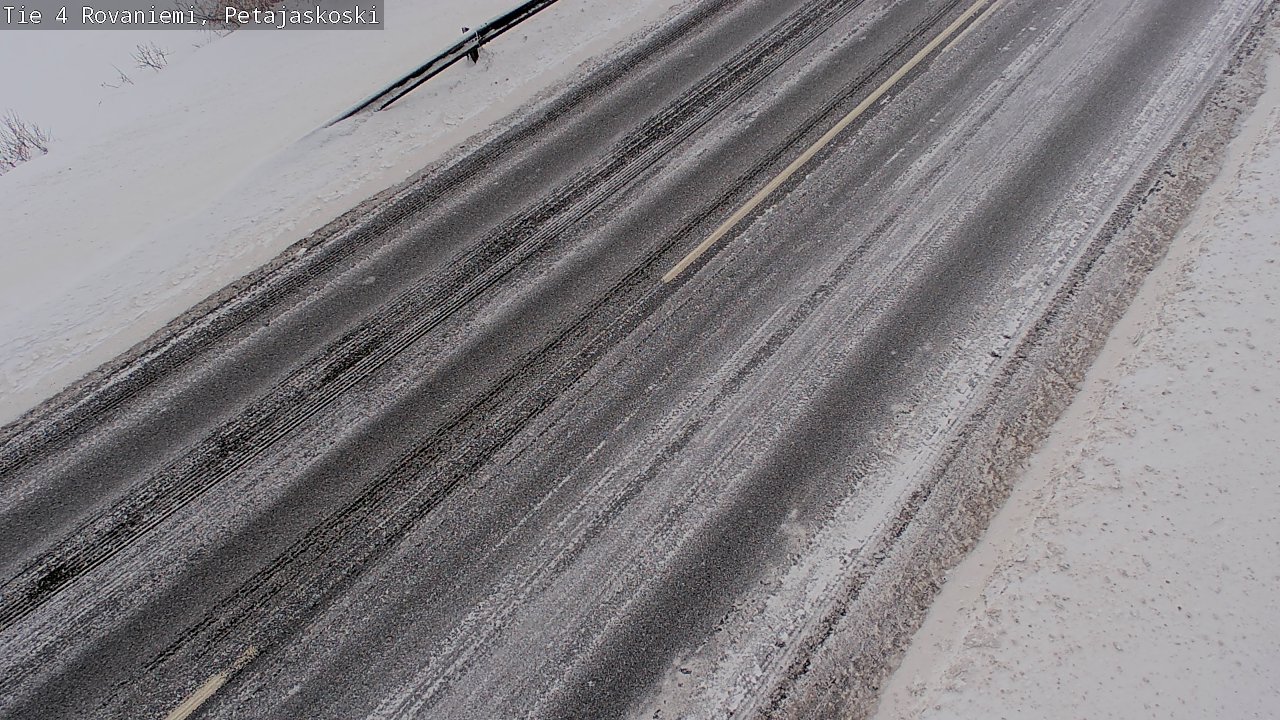 Weather Camera Image Väg 4 Rovaniemi, Petäjäskoski, Rovaniemi, Lappi