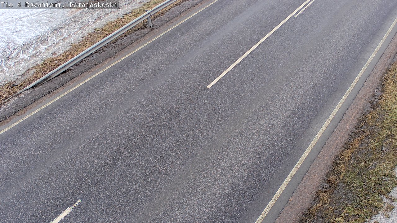 Weather Camera Image Väg 4 Rovaniemi, Petäjäskoski, Rovaniemi, Lappi