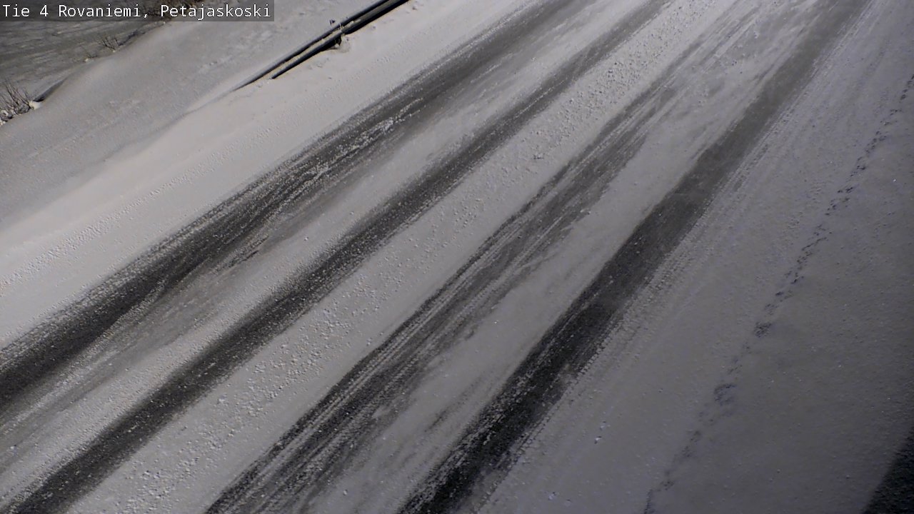 Weather Camera Image Väg 4 Rovaniemi, Petäjäskoski, Rovaniemi, Lappi