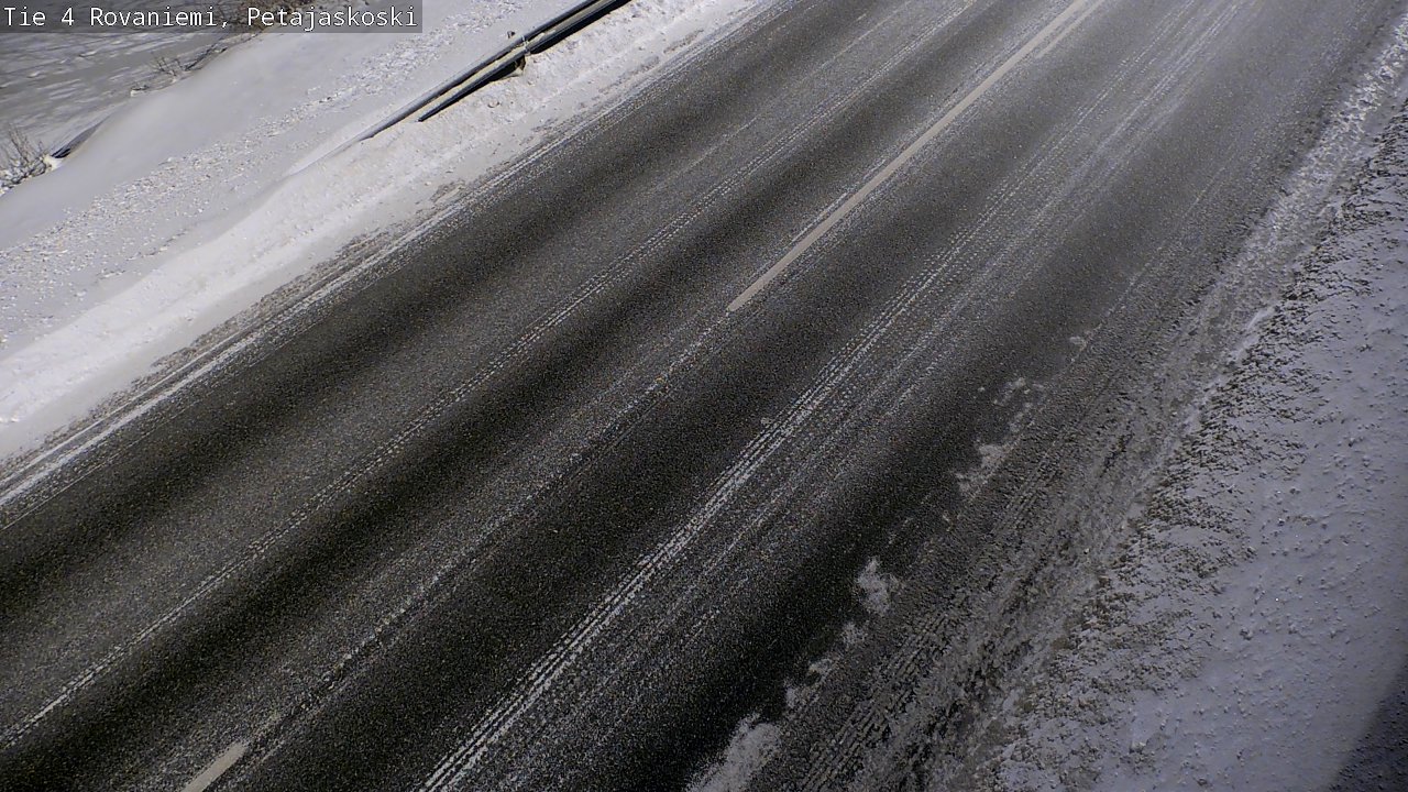 Weather Camera Image Väg 4 Rovaniemi, Petäjäskoski, Rovaniemi, Lappi