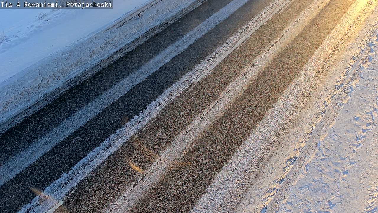 Weather Camera Image Road 4 Rovaniemi, Petäjäskoski, Rovaniemi, Lappi